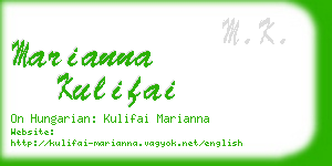 marianna kulifai business card